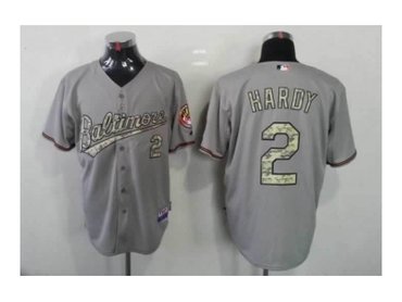 mlb jerseys baltimore orioles #2 hardy grey(number camo)