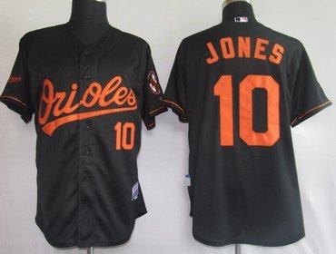 mlb jerseys baltimore orioles 10# jones black