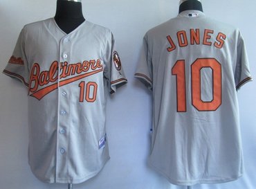 mlb jerseys baltimore orioles 10# jones grey