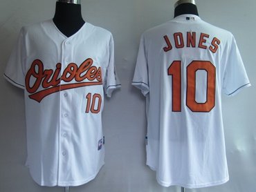 mlb jerseys baltimore orioles 10# jones white