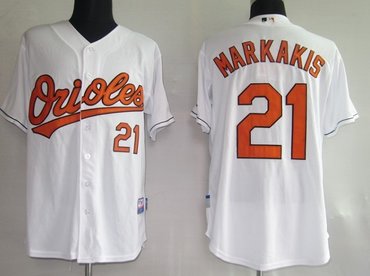 mlb jerseys baltimore orioles 21# markakis white