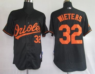 mlb jerseys baltimore orioles 32# wieters black