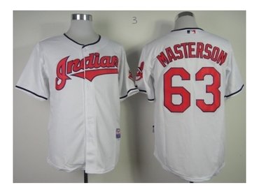 mlb jerseys cleveland indians #63 masterson white(new)
