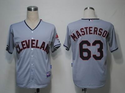mlb jerseys cleveland indians 63 masterson grey cool base