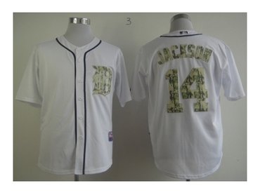 mlb jerseys detroit tigers #14 jackson white(number camo)