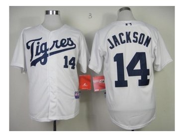 mlb jerseys detroit tigers #14 jackson white[2013 new]