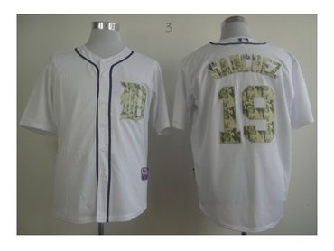 mlb jerseys detroit tigers #19 sanchez white(number camo)