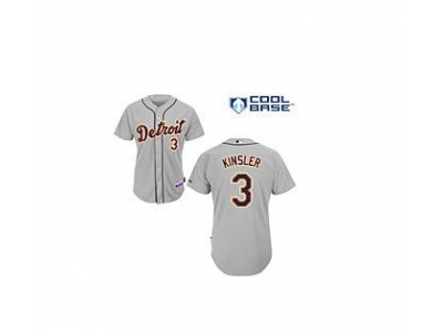 mlb jerseys detroit tigers #3 kinsler grey[kinsler]