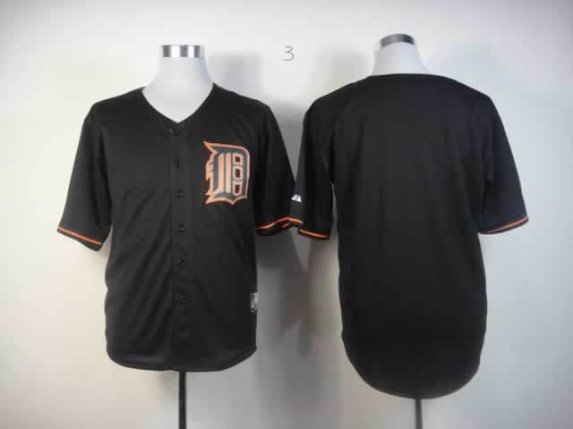 mlb jerseys detroit tigers Blank black(fashion)