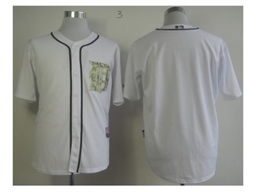 mlb jerseys detroit tigers blank white(number camo)