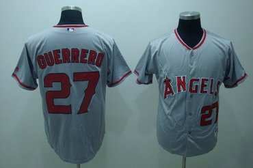 mlb jerseys los angeles angels 27 vladimir guerrero gray