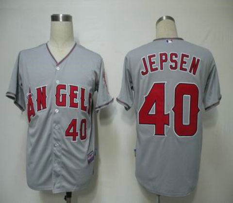 mlb jerseys los angeles angels 40 jepsen grey cool