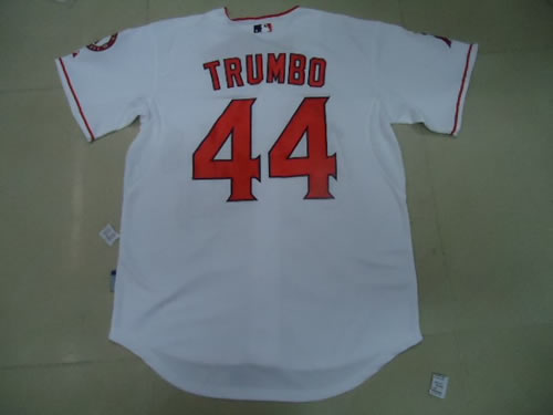mlb jerseys los angeles angels 44 trumbo white jerseys