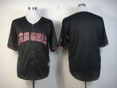 mlb jerseys los angeles angels blank black(fashion)