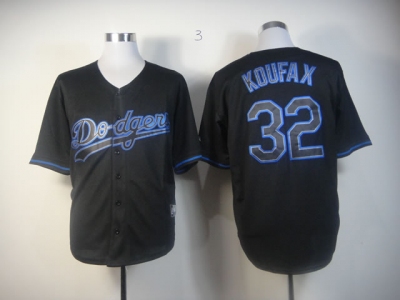 mlb jerseys los angeles dodgers #32 koufax black(fashion)