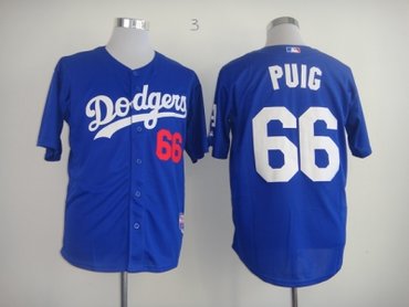 mlb jerseys los angeles dodgers #66 puig blue