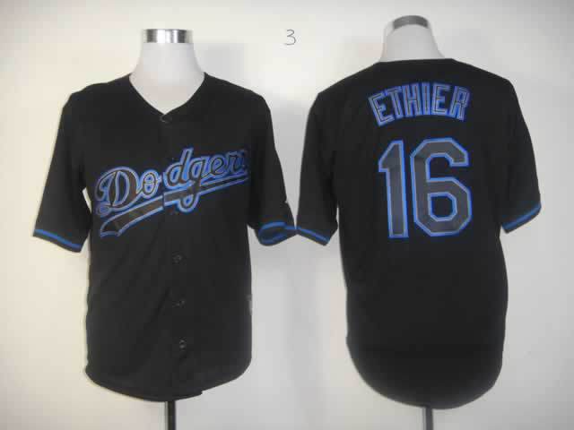 mlb jerseys los angeles dodgers 16 Andre Either black(fashion)