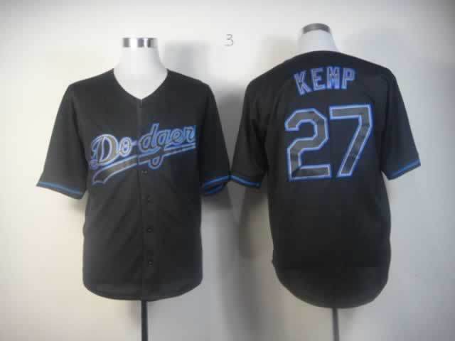 mlb jerseys los angeles dodgers 27 Matt Kemp black(fashion)