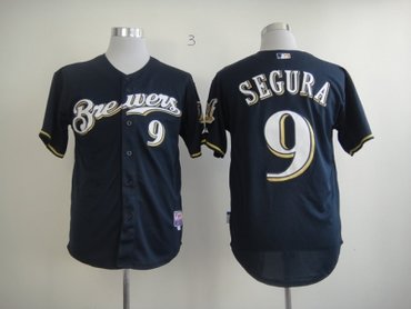 mlb jerseys milwaukee brewers #9 segura blue