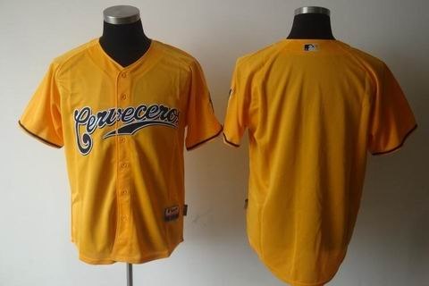 mlb jerseys milwaukee brewers blank yellow