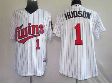 mlb jerseys minnesota twins 1# hudson white