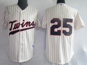 mlb jerseys minnesota twins 25# thome cream