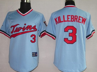 mlb jerseys minnesota twins 3# killebrew baby blue mitchellandness