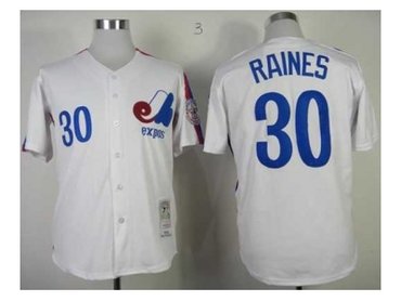 mlb jerseys montreal expos #30 tim raines m&n white mlb jerseys montreal expos #30 tim raines m&n white