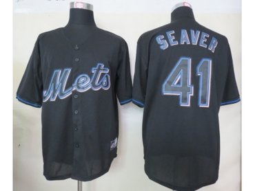 mlb jerseys new york mets #41 tom seaver black(fashion)