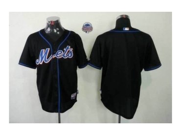 mlb jerseys new york mets blank black(cool base)