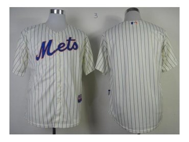 mlb jerseys new york mets blank cream(blue strip)