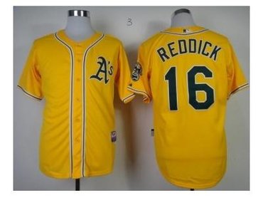 mlb jerseys oakland athletics #16 reddlck yellow