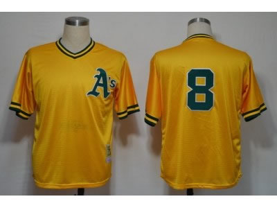mlb jerseys oakland athletics #8 suzuki m&n yellow