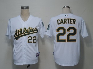mlb jerseys oakland athletics 22 carter white cool base