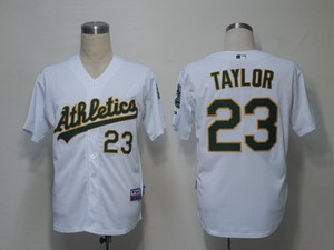 mlb jerseys oakland athletics 23 taylor white cool base