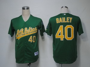 mlb jerseys oakland athletics 40 bailey green