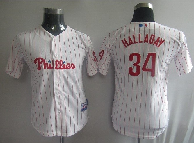 mlb jerseys philadephia phillis 34# halladay pinstripe kids mlb jerseys philadephia phillis 34# halladay pinstripe kids