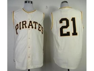 mlb jerseys pittsburgh pirates #21 clemente cream[1960 m&n]