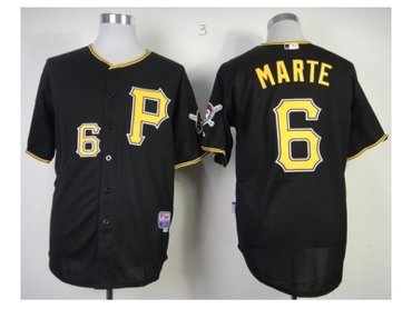mlb jerseys pittsburgh pirates #6 marte black(P)