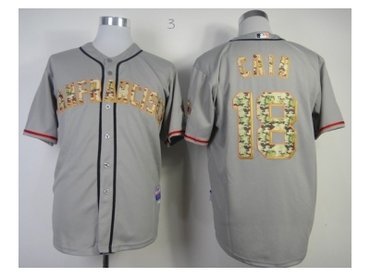 mlb jerseys san francisco giants #18 cain grey(number camo)