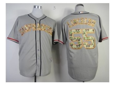 mlb jerseys san francisco giants #55 lincecum grey(number camo)
