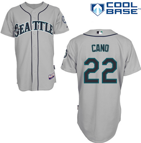 mlb jerseys seattle mariners #22 cano Grey