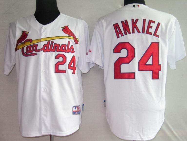 mlb jerseys st.louis cardinals #24 ankiel white