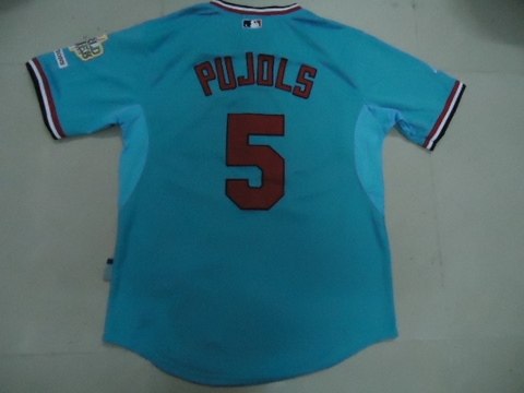 mlb jerseys st.louis cardinals 5 pujols blue