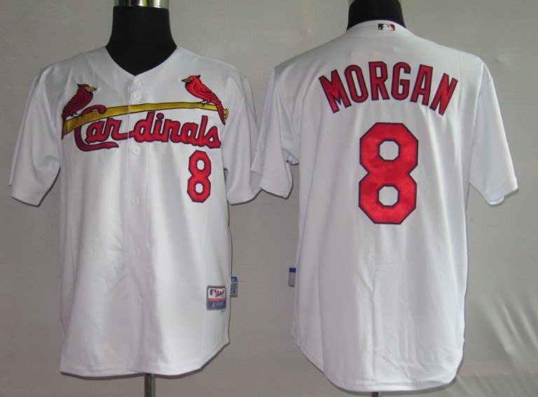 mlb jerseys st.louis cardinals 8# morgan white