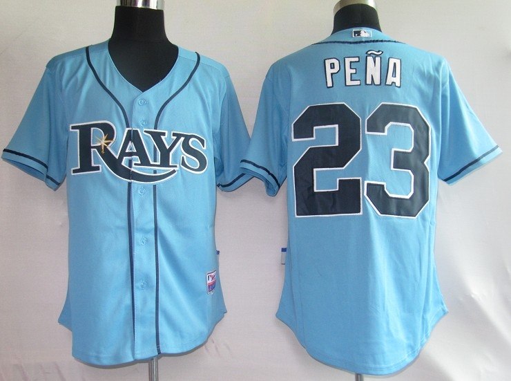 mlb jerseys tampa bay rays 23# pena lt blue