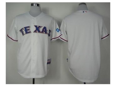 mlb jerseys texans rangers blank white