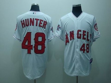 mlb los angeles angels #48 hunter white(cool base)