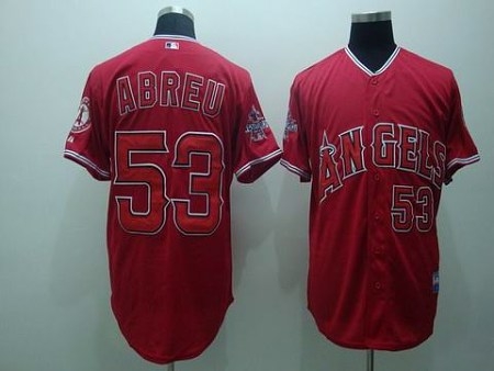 mlb los angeles angels #53 abreu red(cool base)