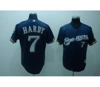 mlb milwaukee brewers #7 hardy blue